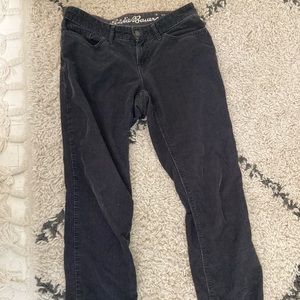 Corduroy black jeans